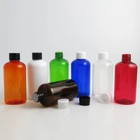 20 x 220ml shampoo travel size plastic bottles pet plastic shampoo cream containers amber blue green clear white orange red