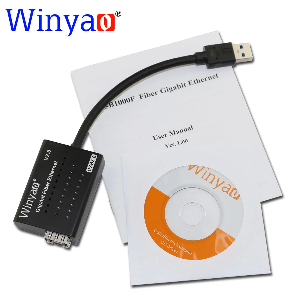 Winyao USB1000F USB3.0 To SFP 1000M гигабитная сетевая карта Ethernet NIC для ПК ноутбука rtl8153 чипсет
