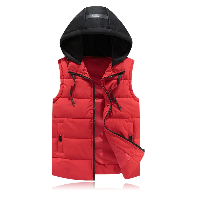 KUYOMENS Plus Size 4XL Men's New Winter Vest Thermal Sleeveless Jackets Men Casual Slim Fit Autumn Vests Brand Waistcoat | Мужская