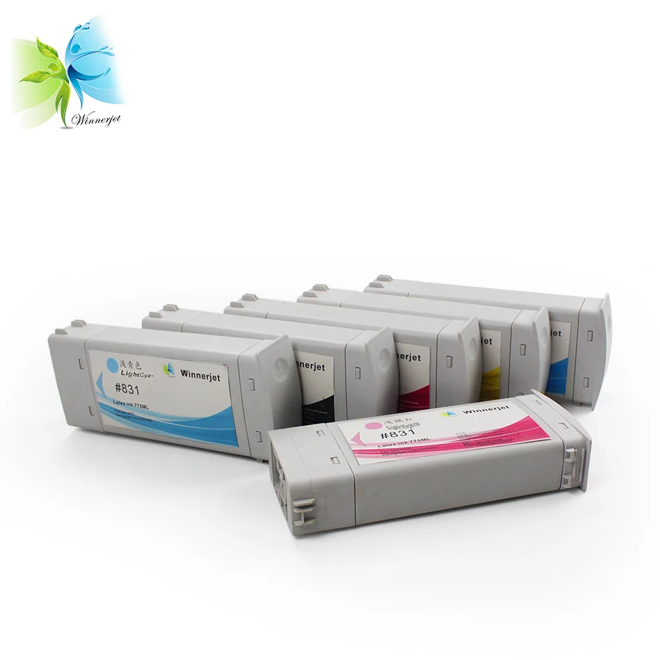 Winnerjet 775 мл 831A 831 совместимый чернильный картридж для hp латекс 310 315 330 335 360 365 370 570 Сменные чернильные картриджи