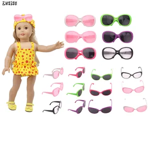 ZWSISU Мода 12 шт. кукла в купальнике солнцезащитные очки подходит 18 дюймов американская кукла и 43 см кукла аксессуары для поколения девочек игрушки