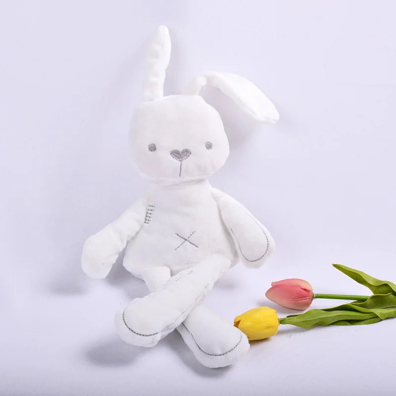 Kawaii Кролик плюшевые игрушки кролик мягкие животные куклы мягкие игрушки Детская кровать подушка Успокаивающая Игрушка Дети День рождения пасхальные подарки - Цвет: white rabbit