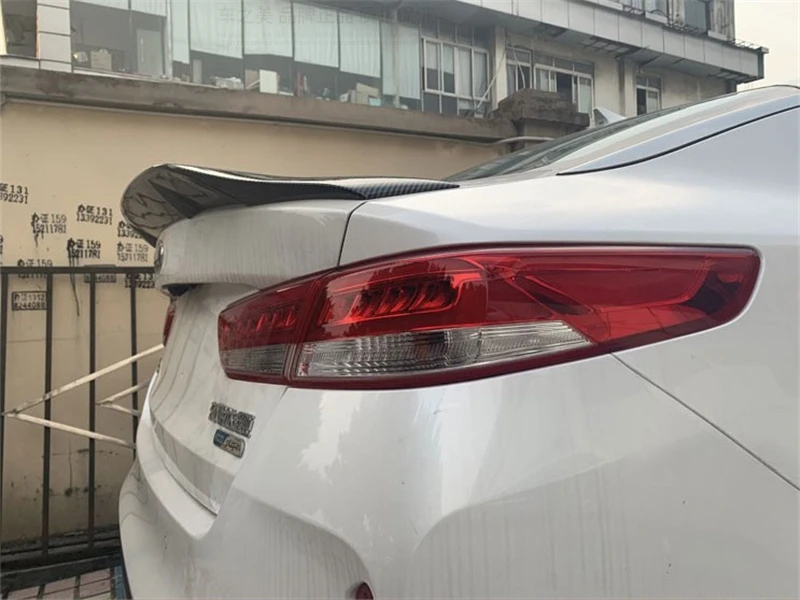 Используется для KIA k5/спойлер Optima год глянцевое углеродное волокно/FRP заднее крыло R стиль спойлер, аксессуары