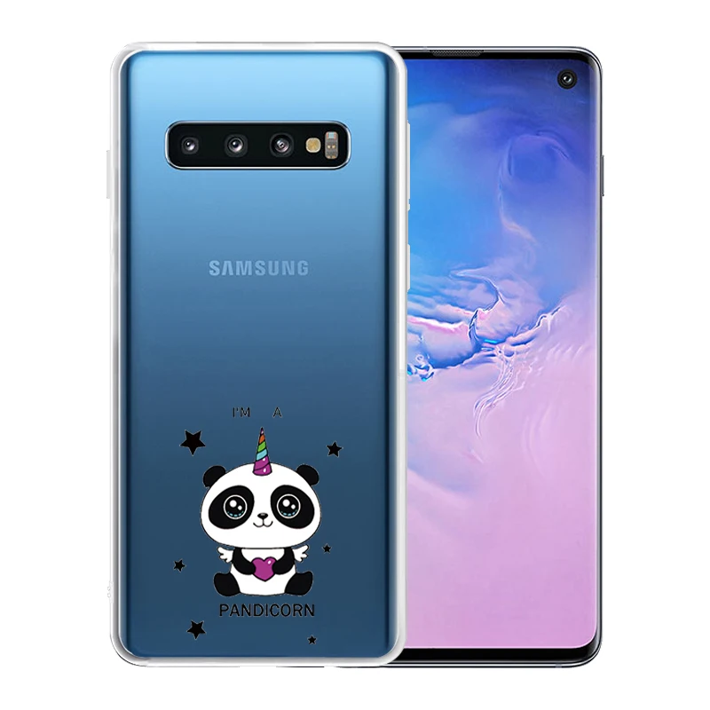 Милый мультфильм Животные панда чехол для телефона samsung Galaxy S10 6 1 &quotтонкие мягкие