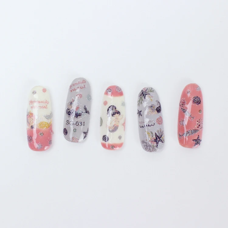 Флэш порошок наклейки с блестками для ногтей птицы бабочка мерцающий узор Сделай