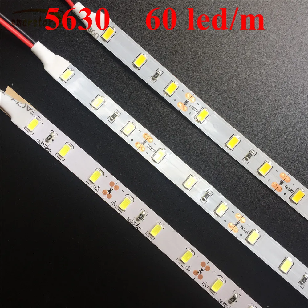 Smarstar 12 в 60 светодиодный/м 5630 SMD гибкий светодиодный светильник стринги ing мягкий