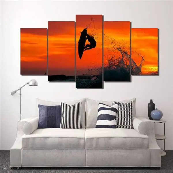 Hd печатная картина для экстремального серфинга холст печать декор комнаты