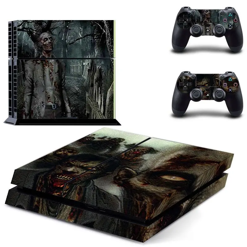 Biohazard наклейка с зонтиком Обложка обертывание протектор кожи для sony Playstation 4 консоли и 2 шт. контроллер кожи наклейка для PS4 - Цвет: 13
