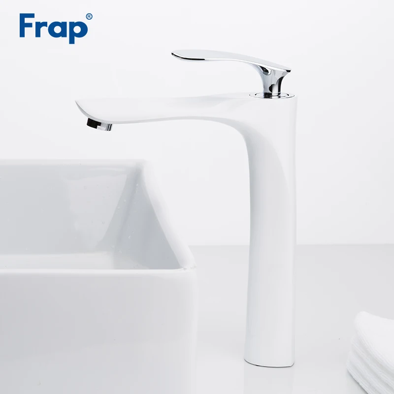Смеситель для раковины Frap Y10097 белый кран ванной комнаты сантехника |