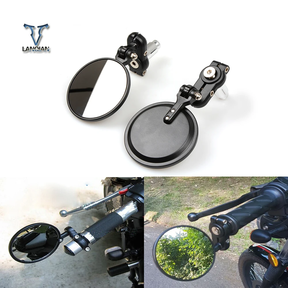 

Motorcycle Universal CNC Aluminum Rear View Handle Bar End 7/15" Mirrors for Buell 1125R 1125CR XB12R XB12Ss XB12Scg