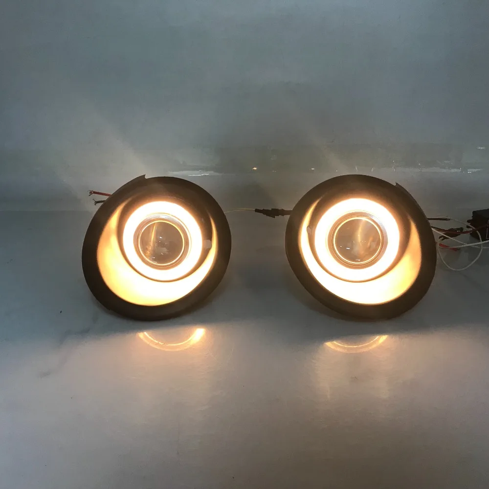 RQXR противотуманная фара вождение свет в сборе для Chevrolet Captiva 2008 cob angel eye светодиодные дневные ходовые огни сигнал поворота