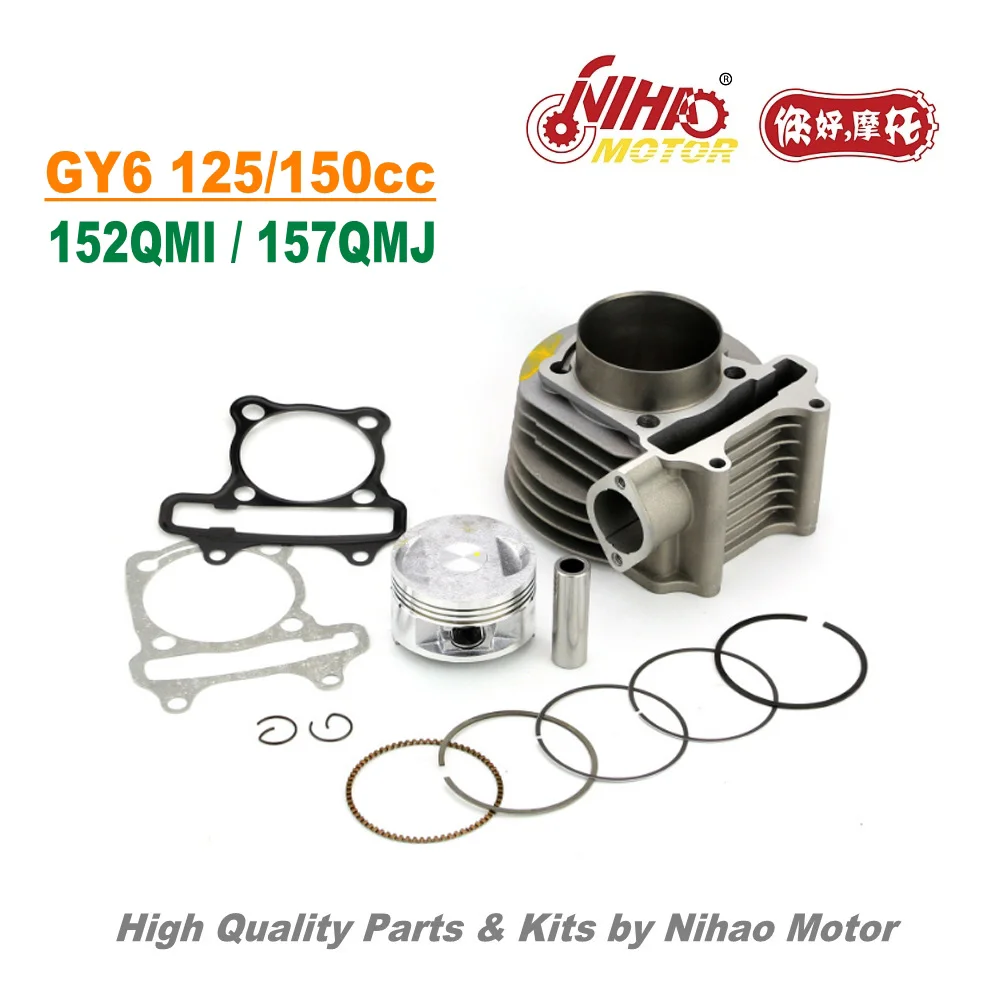 

TZ-11B 150cc 57.4mm Cylinder Assy GY6 Parts Chinese Scooter Motorcycle 152QMI 157QMJ Engine Spare Nihao Motor