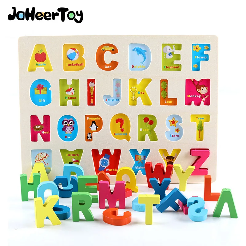 

JaheerToy Baby Educational Toys for Children Figure Puzzle 3-4-5-6-7-8 YEARS 3D Wood Toy Montessori Shape Classification Learn
