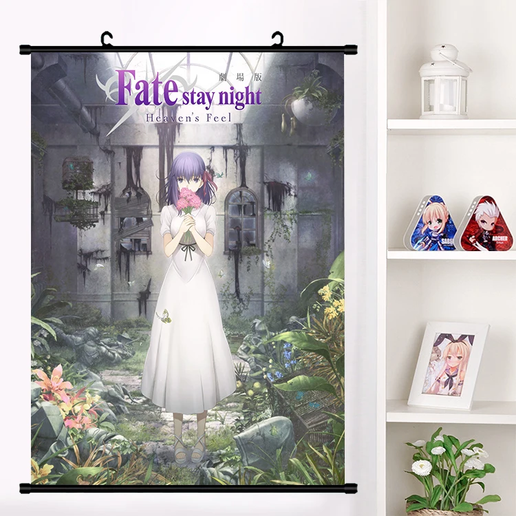 Аниме Fate/stay night: небес чувствовать себя Sakura Matou Rin Tohsaka прокрутки плакат Настенные