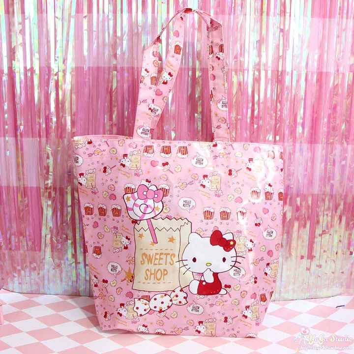 Мультяшная милая сумка hello kitty My Melody Cinnamoroll Собака Микки Минни маленькая Две звезды хозяйственная сумка сумки через плечо Экологически чистая сумка сумки