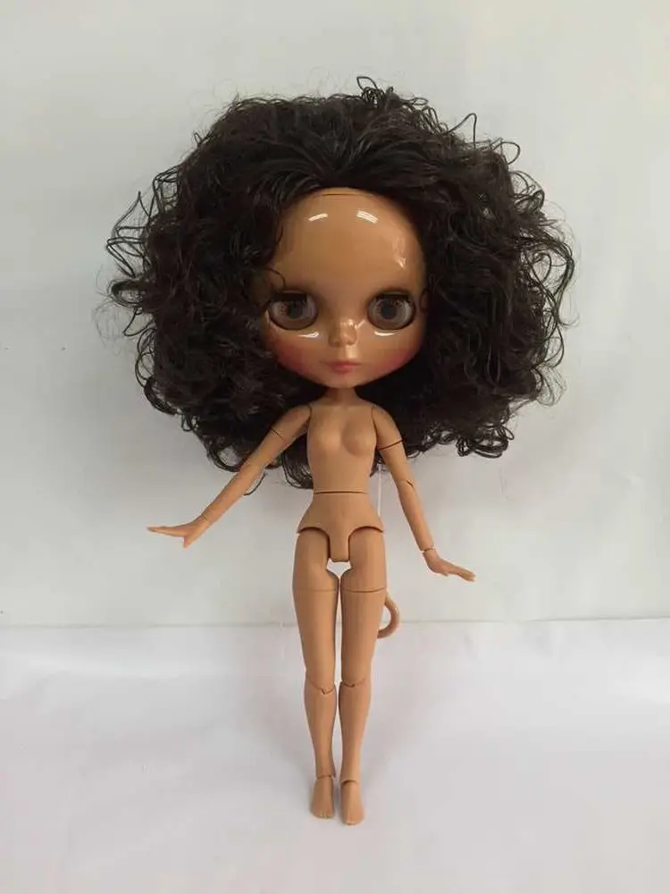 joint body Nude Blyth Doll black skin ksm 0017 Factory doll Fashion Suitable For DIY Change BJD Toy Girls | Игрушки и хобби