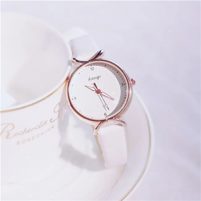 Montre Femme простой модный дизайн женские кварцевые часы женские кожаные Наручные часы качественные повседневные женские часы Zegarek Damski
