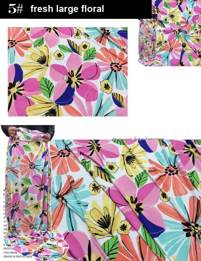 4 способа стрейч печати Корея трикотажная ткань платье Diy мягкая лайкра ткань|lycra