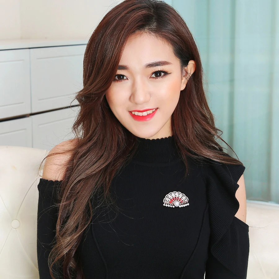 Siirola Китайский Стиль сплав золотой цвет Для женщин брошь изделия имитация