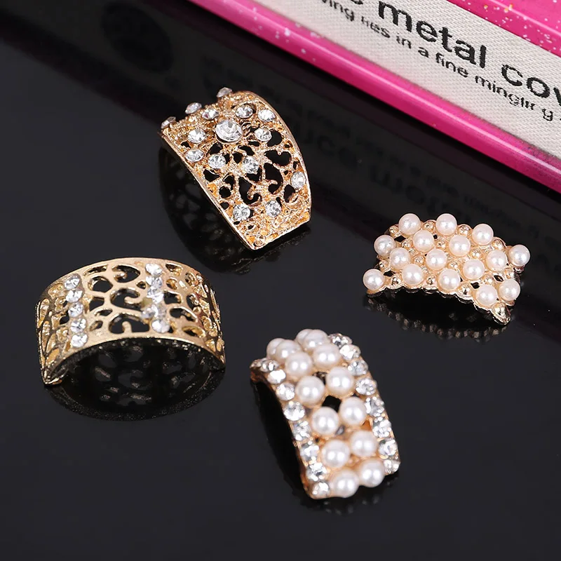 

Engood 2018New 100Pcs Pearl Arc Rhinestone Buttons for DIY hair accessories or wedding decoration ZJ73-ZJ161