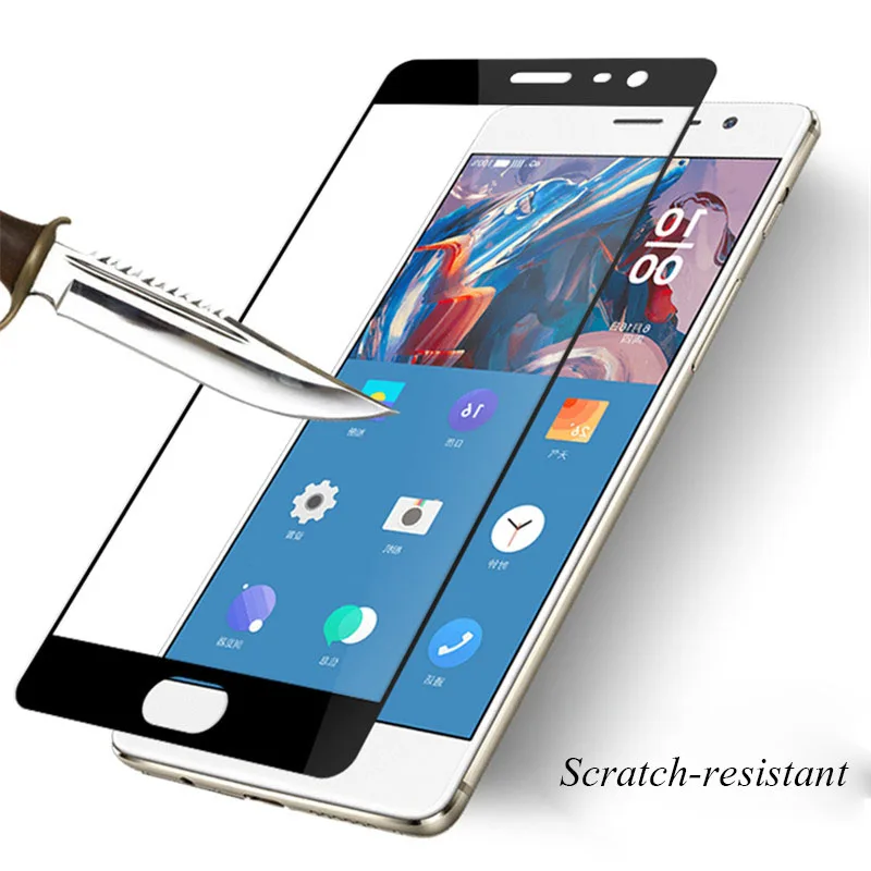 9 H Защитная пленка для экрана закаленное стекло OnePlus 3 T 5 6 полное покрытие черная