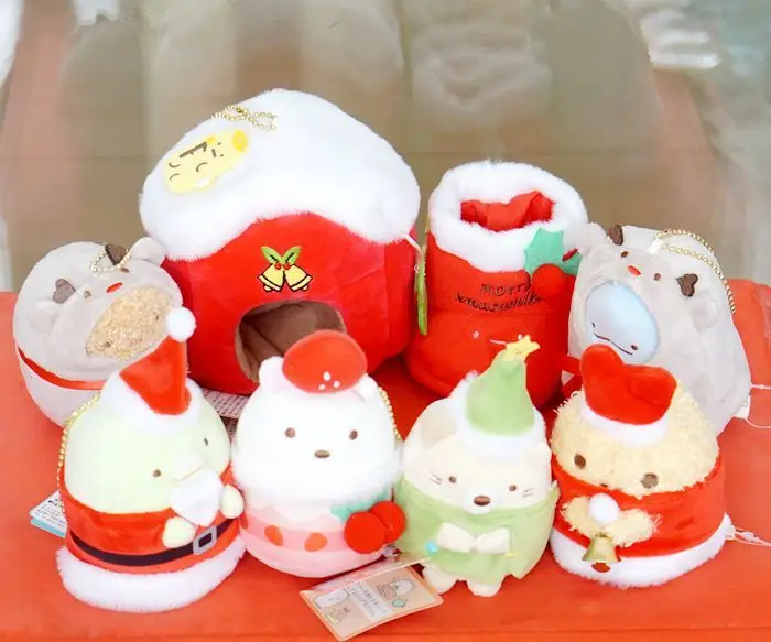 OCHGEP 8 шт./компл. San-X Sumikko Gurashi Рождество Япония Аниме плюшевый брелок уголок био ручная биологическая игрушка для детей девочка