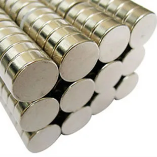 100PCS D8*3mm N45 strip Strong NdFeB rare earth permanent magnet plating Nickel Diameter 8X3MM | Magnetic Materials