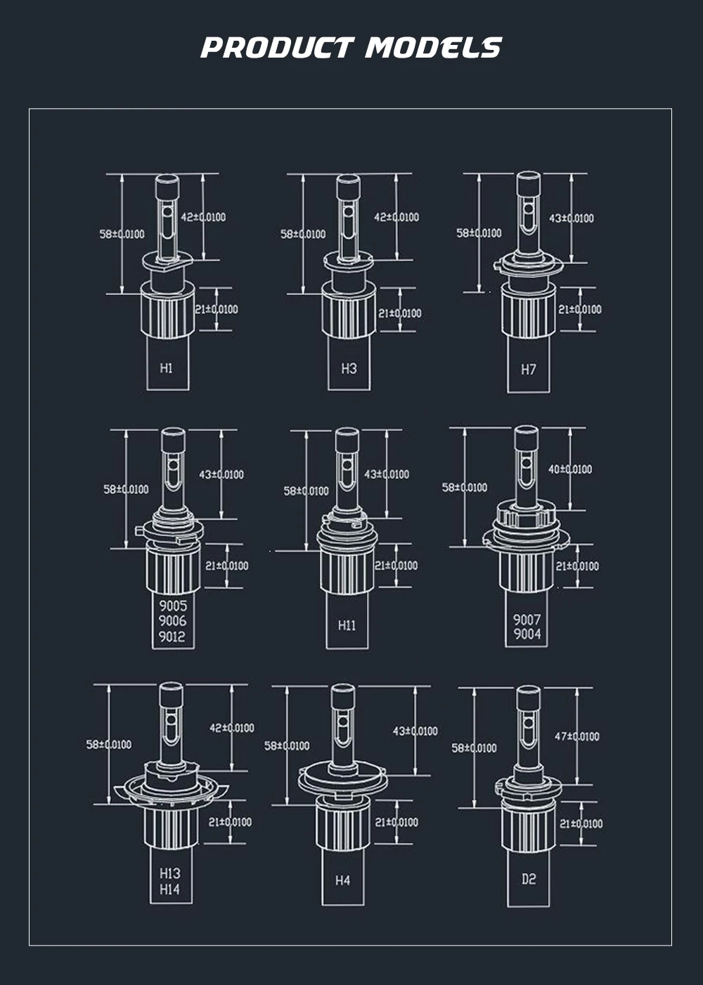 Xenplus H7 светодиодный Фар h4 h8 h11 D2S h13 H27 H1 H3 9006 9007 880 9012 для Cree XHP50 чип 9600lm 12V светодиодные лампы с супер с can-bus