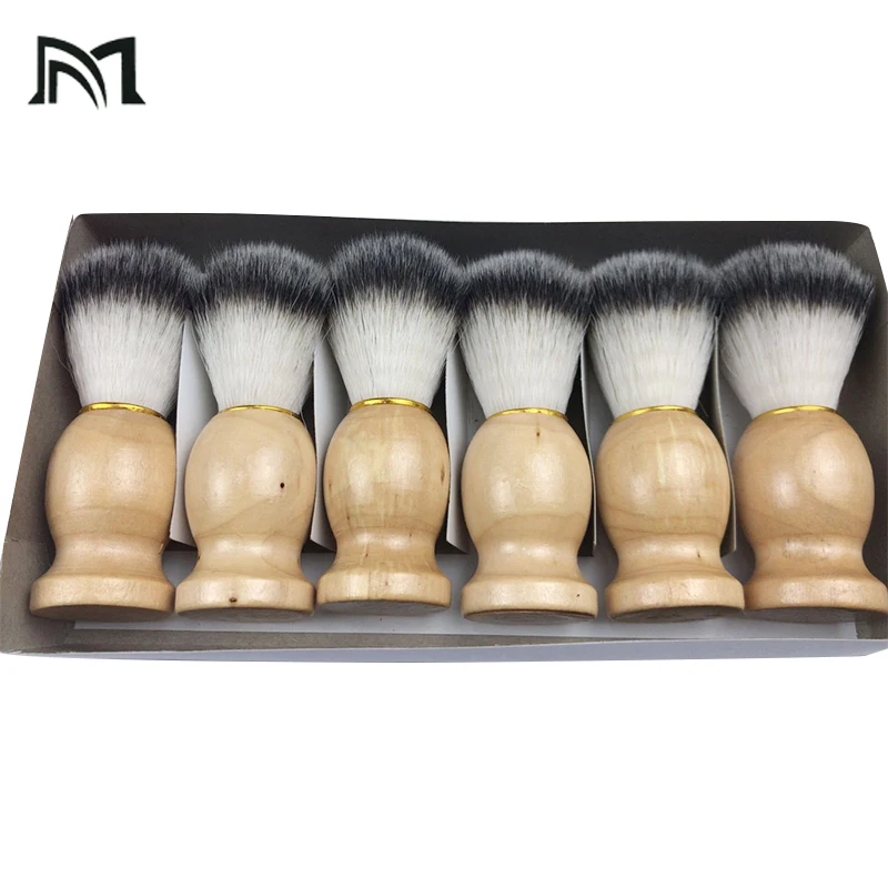 

Shaving Brush For Men At Home Barber Salon Badger Boy Facial Beard Cleaning Appliance Shave Tool Razor Brush with Wood HandleB19