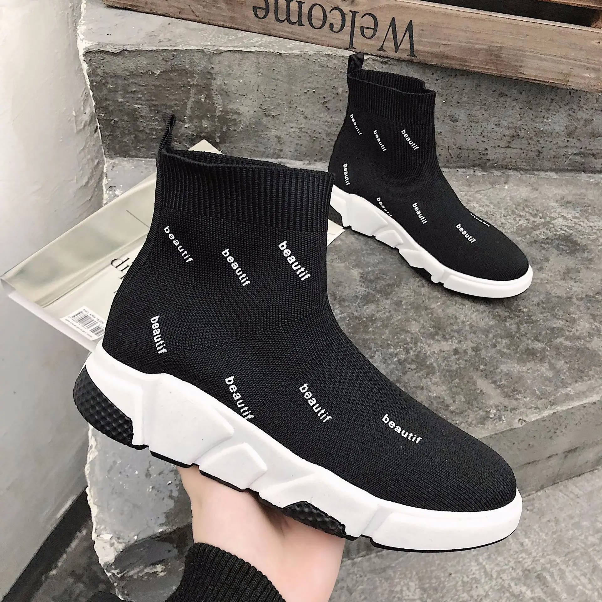 Модная эластичная женская обувь на мягкой подошве Zapatos De Mujer Амортизирующая
