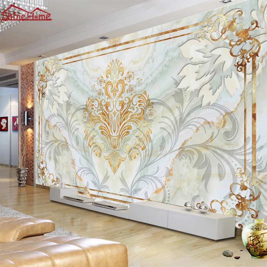 Китайский классический ретро цветочный узор фото 3d комната обои натуральный