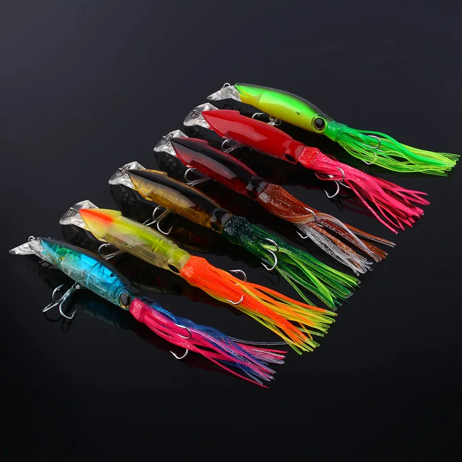 Новинка 1 шт. большой размер 24 см приманки для рыбной ловли наживки кальмара из