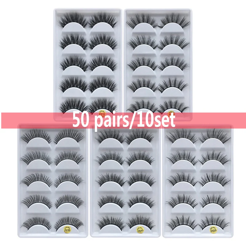 

50 пар 3d норковые ресницы оптом Wispy 100% шелковые искусственные ресницы ручной работы очаровательные и элегантные норковые накладные ресницы для наращивания