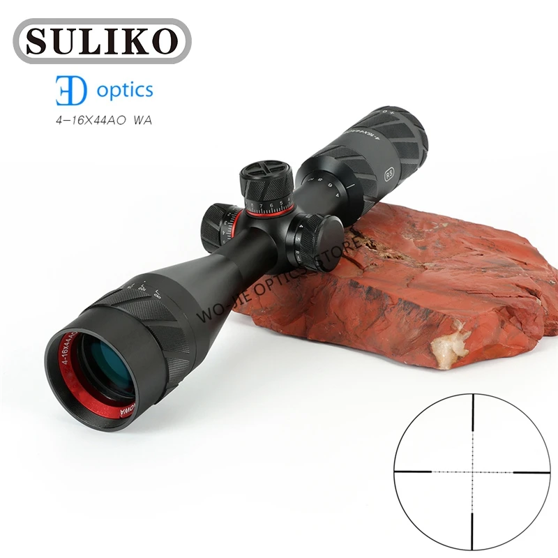 Охотничий прицел SULIKO 4 16 × 44AOWA с красной точкой креплением 11 мм или 20 для винтовки