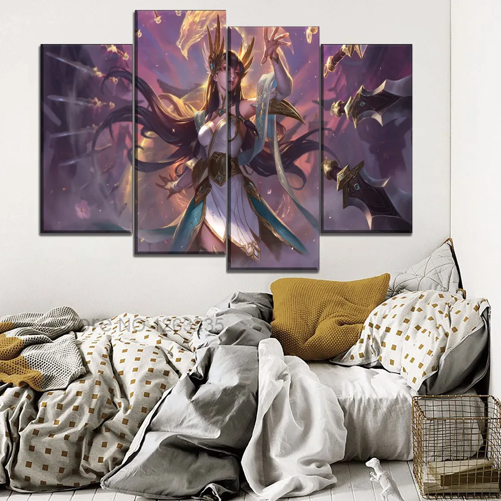 Картина на холсте настенные художественные принты плакат Лига Легенд