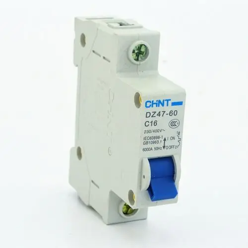 

CHINT Circuit breaker MCB DZ47 C Type 16Amp 230/400V