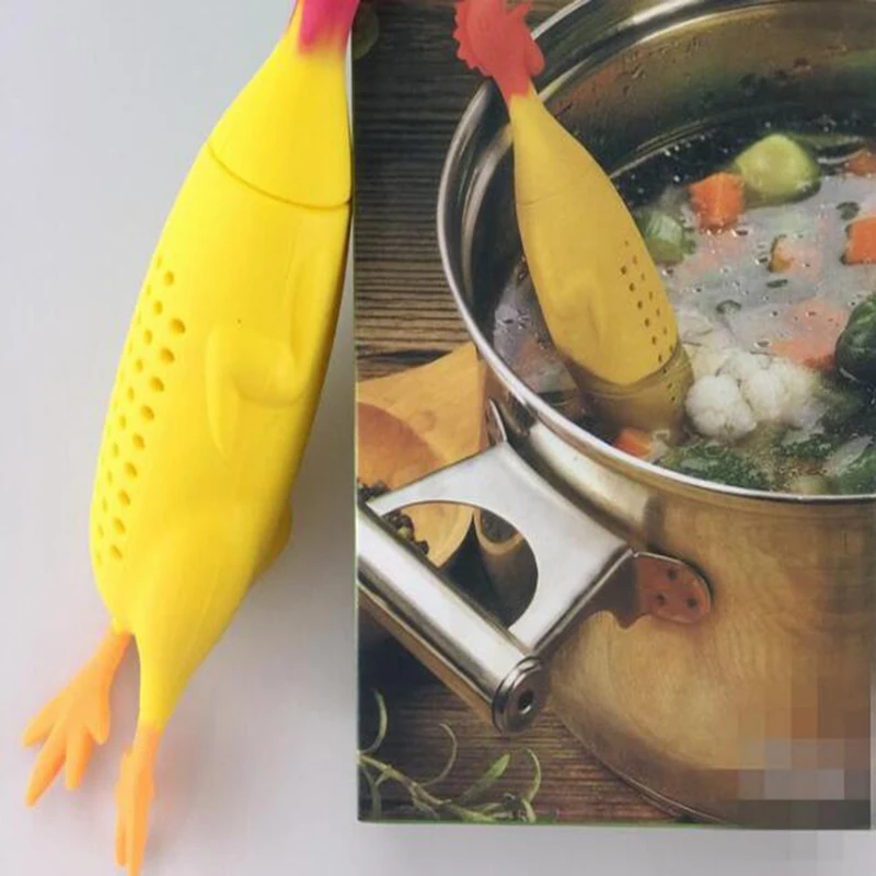 Khgdnor силиконовая форма курочки травы заварки Crock COQ травяной чай сито для приправ