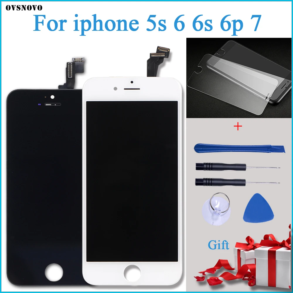 ЖК-дисплей для iPhone 6s 7 6p с 3D сенсорным экраном и дигитайзером в сборе без битых