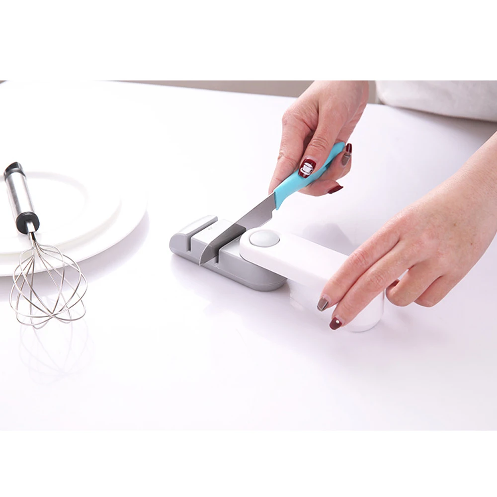 Мини 2 этап кухонные ножи фиксированный угол точильный камень ручной для дома