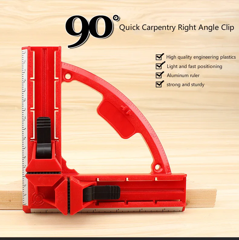 Усиленный Столярный зажим под прямым углом 90 градусов для стеклянной рыбки бака