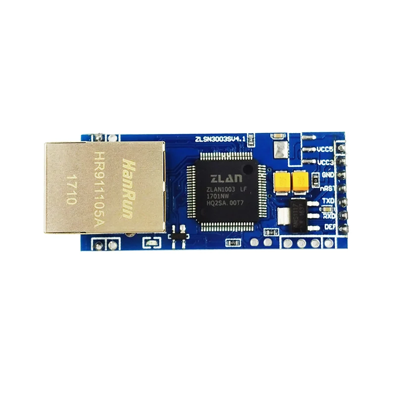 ZLSN3003S TTL уровень последовательный порт данных для Ethernet TCP/IP/UDP RJ45 Модуль PCBA
