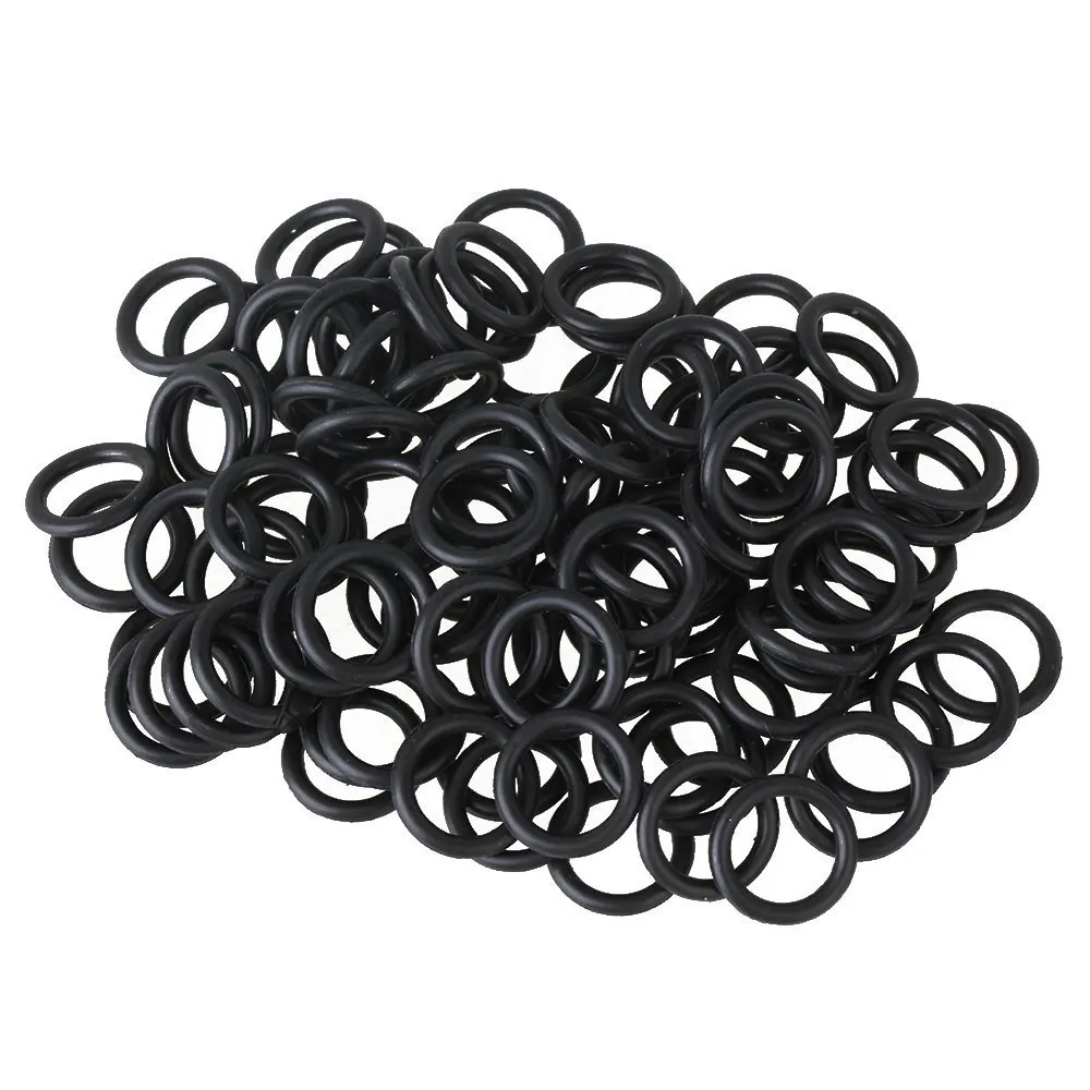 

6mm Black Syringe Rubber Band Sealed O-Ring for 10cc Dispensing Syringe Barrel Pack of 100