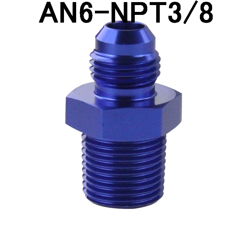 SL816-06-06-011 Штыревой AN6 до 1/2 NPT 1/4 NPT 3/8NPT M10* 1,5 M20* 1,5 прямой адаптер, фитинг для автоматического шланга, фитинг для мужского масляного охладителя - Цвет: SL816-06-06-011