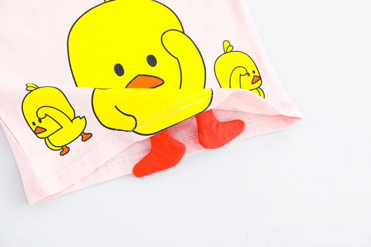 Carters Официальный магазин для Bebek baby girl частный костюм летняя одежда милая маленькая утка западный стиль шорты Комплект из двух предметов