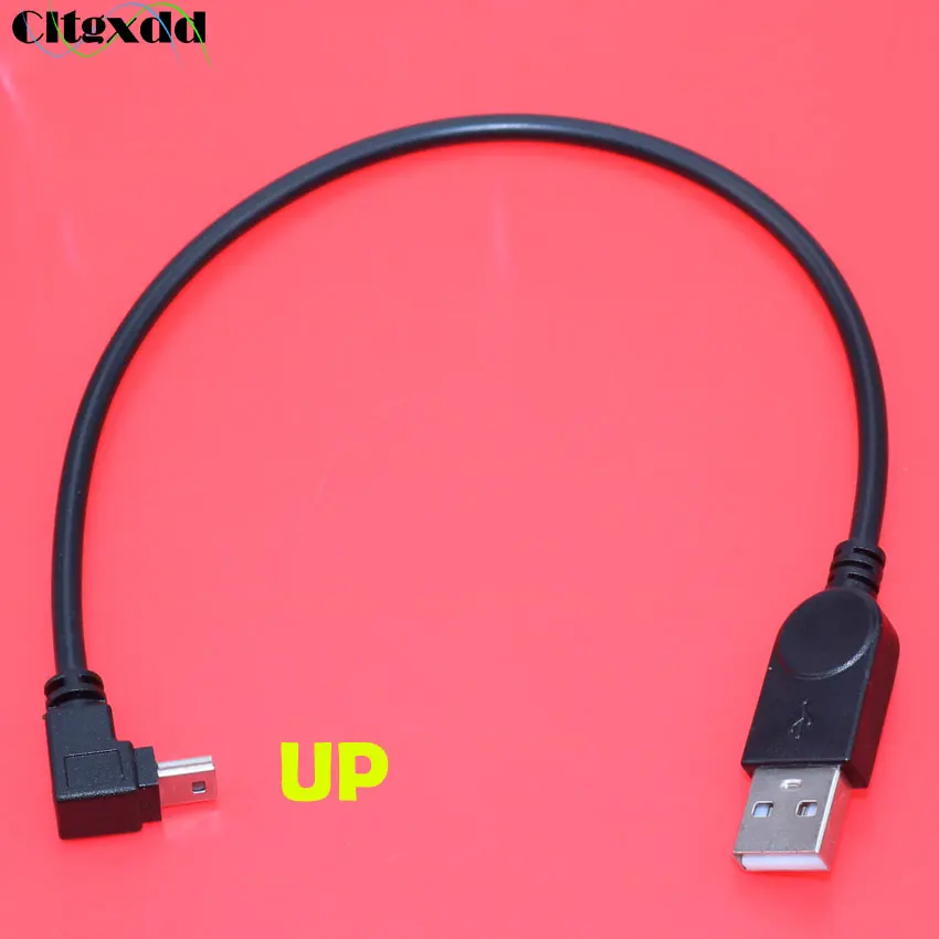 Cltgxdd 1 шт. USB 2 0 папа мини B Тип 5Pin адаптер 90 градусов вверх/вниз/влево/вправо Угловой