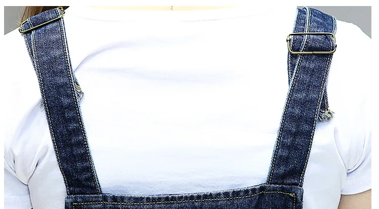 Повседневные Свободные Комбинезоны летнее женское джинсовое платье сарафан