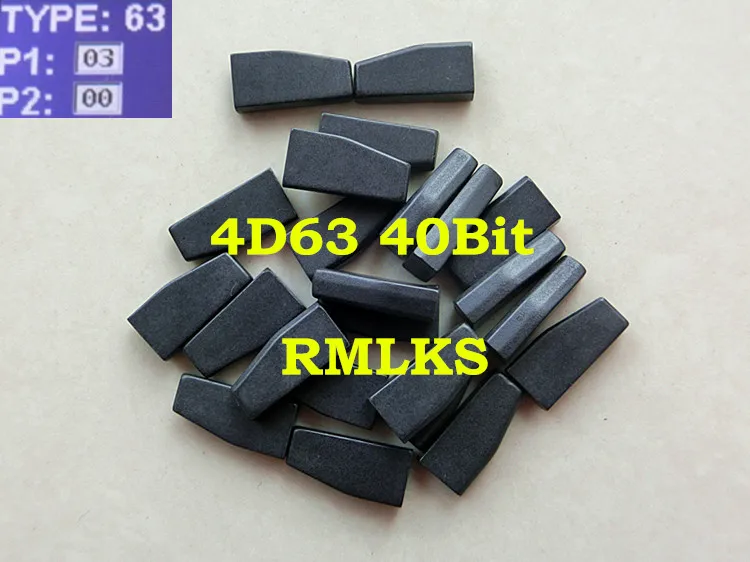 RMLKS 10 шт./лот 80Bit 4D63 ID83 0380 чип транспондера без рисунка подходит для Ford Mazda ключа