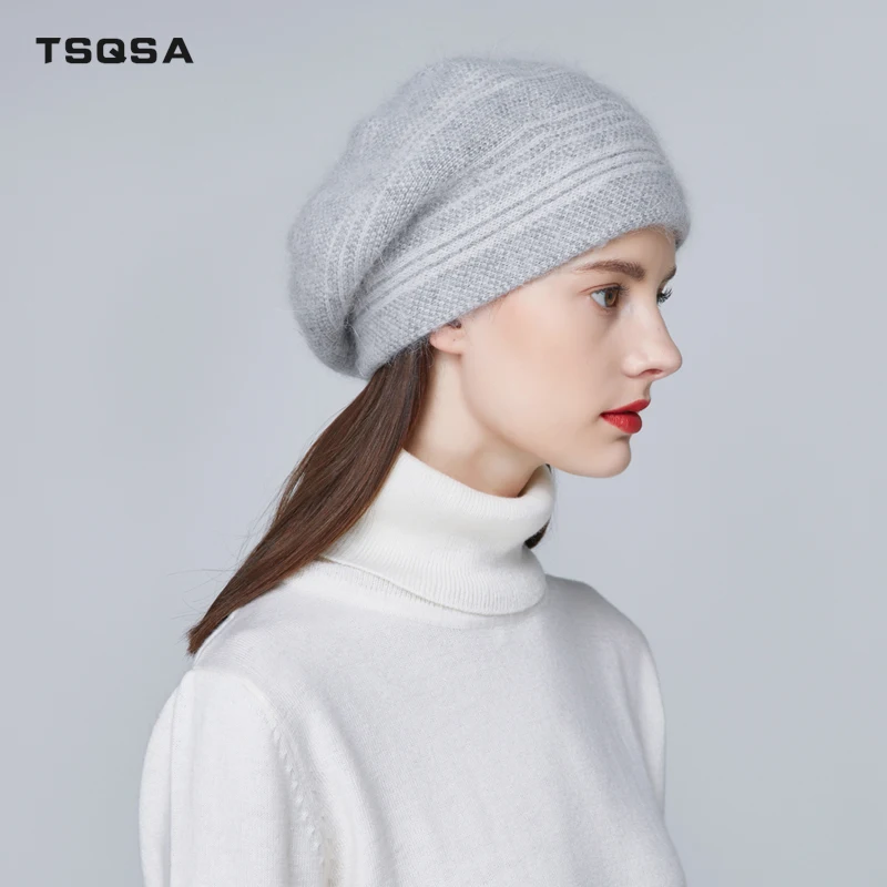 TSQSA Осень Зима Шапки Для Женщин 2019 Новый Теплый Фирменный Повседневная Высокое