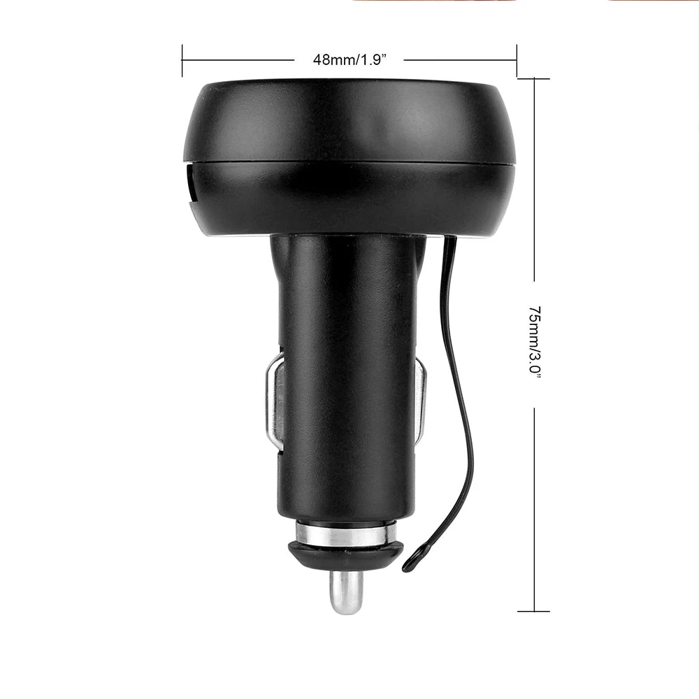 DC 12 В/24 В 3 в 1 USB Зеленый Красный светодиодный цифровой дисплей Вольтметр гнездо
