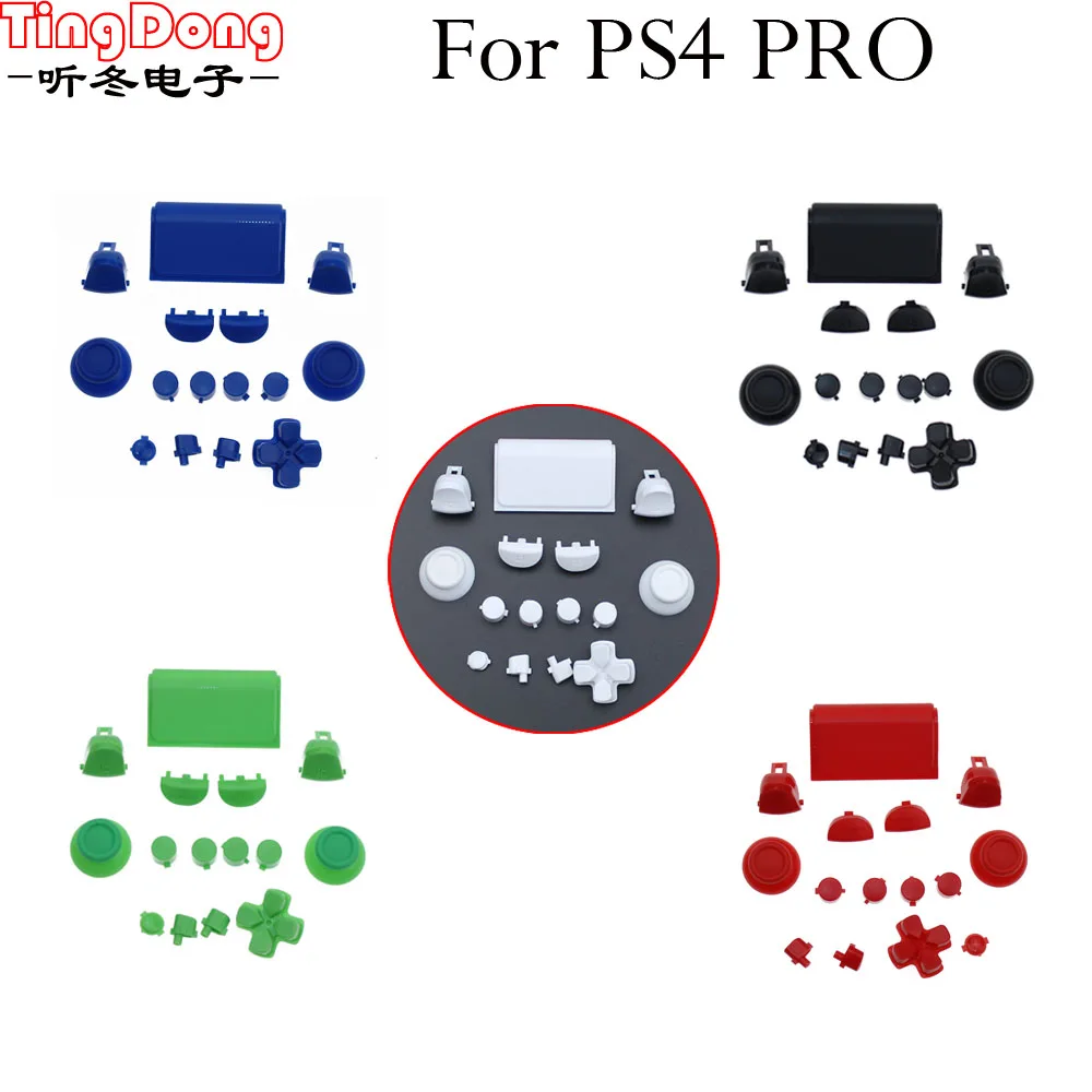 Ting Dong полный набор джойстиков Dpad R1 L1 R2 L2 кнопки направления ABXY для Sony PS4 Pro JDS040